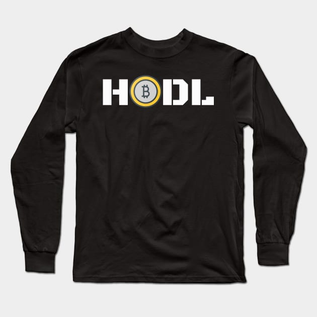 Bitcoin HODL Gift Long Sleeve T-Shirt by iamurkat